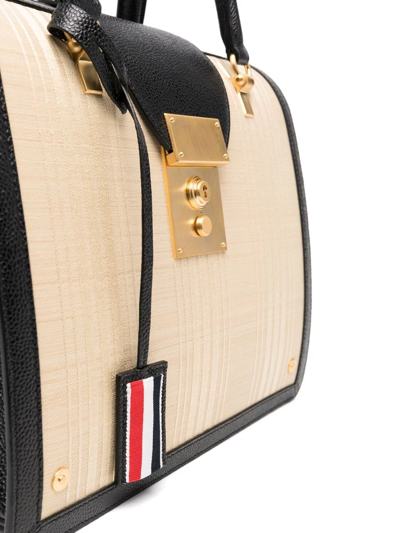 Shop Thom Browne Mrs. Thom Jr. Tote Bag In Neutrals