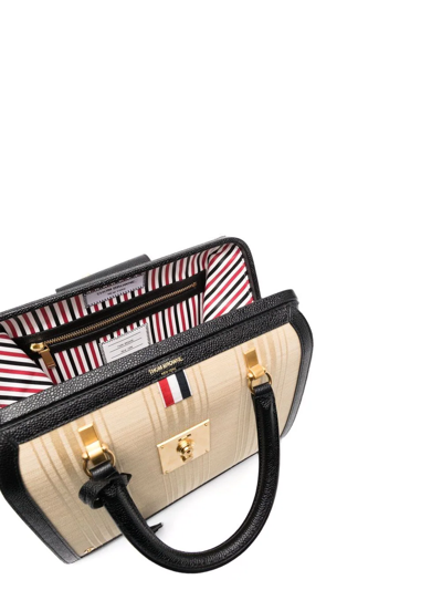 Thom Browne Mrs. Thom Jr. Tote Bag In Neutrals