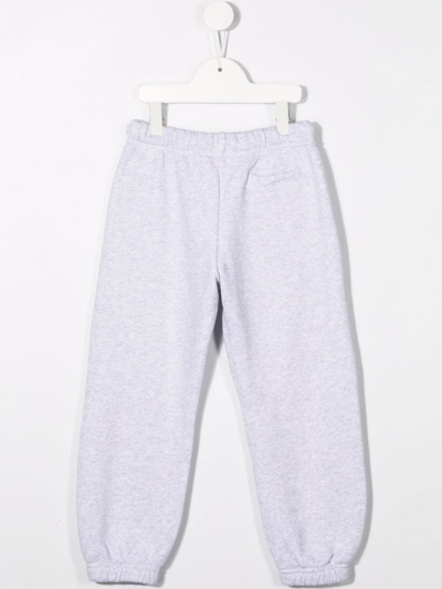Shop Palm Angels Logo-print Track Pants In Grey