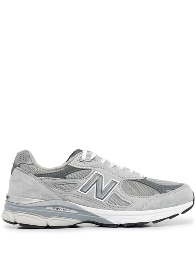 New Balance 990 V3 Lace-up Trainers In Grey | ModeSens