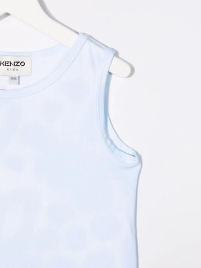 Shop Kenzo Tiger-print T-shirt Dress In Neutrals