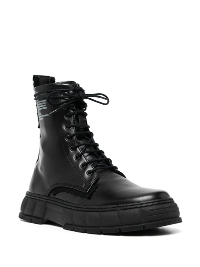 Viron 1992 Lace-up Leather Boots In Black