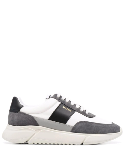 Shop Axel Arigato Genesis Runner Panelled Sneakers In Grey