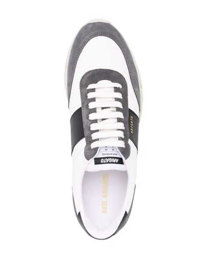 Shop Axel Arigato Genesis Runner Panelled Sneakers In Grey