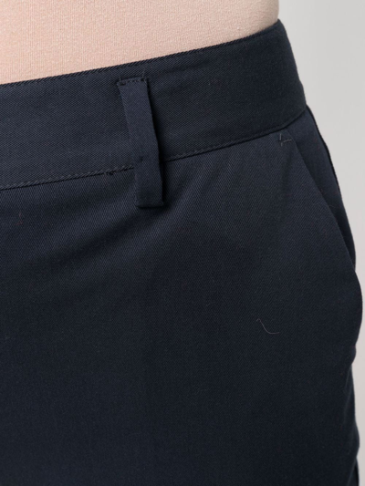 P.a.r.o.s.h Cropped Straight-leg Trousers In Blue