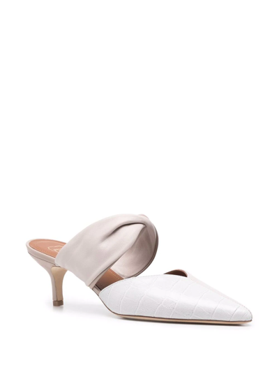 Malone Souliers Maisie Twist Two-tone Mules In Grey | ModeSens