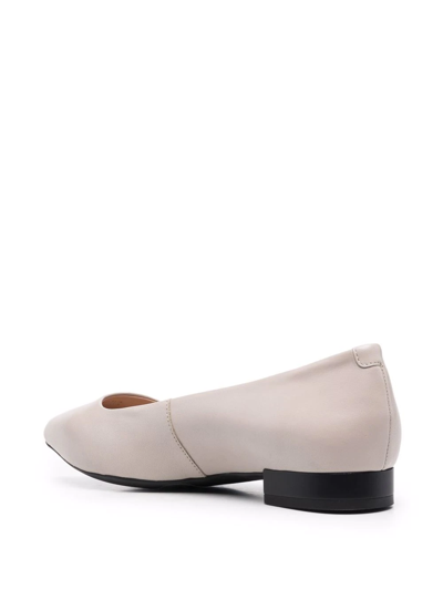 Shop Geox Charyssa Pointed Ballerina Shoes In Neutrals