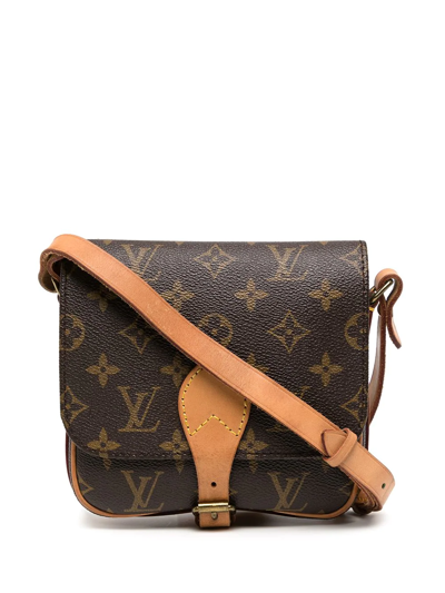 Pre-owned Louis Vuitton 1981  Cartouchiere Pm Crossbody Bag In Brown