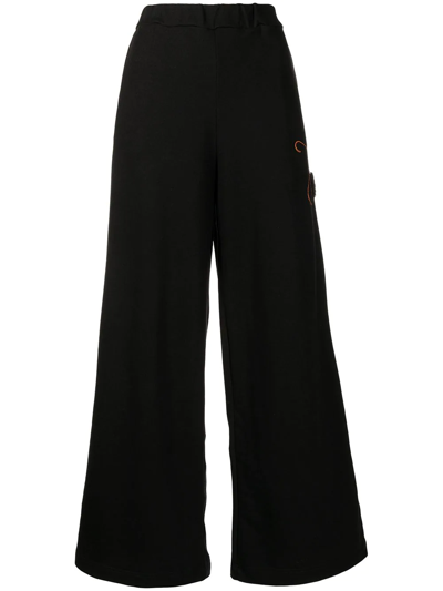 Shop Joshua Sanders Elasticated Straight Trousers In Black