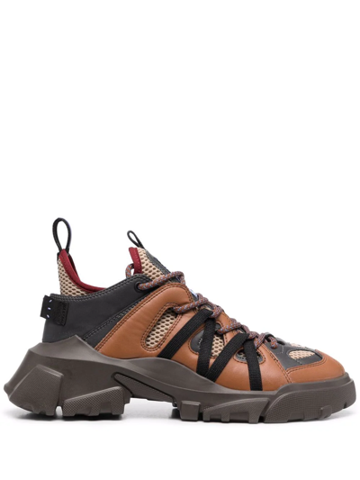 Shop Mcq By Alexander Mcqueen Orbyt 2.0 Low Sneakers In Brown