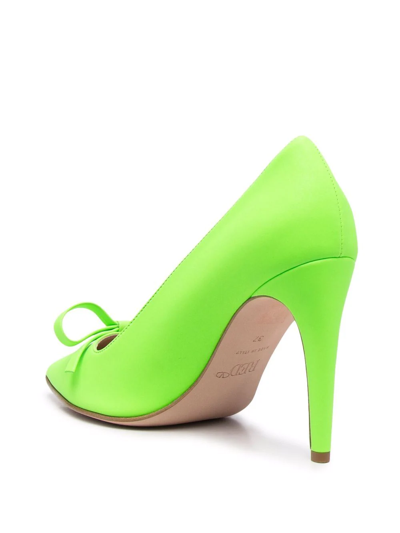 Redv Bow-embellished Pumps In Green