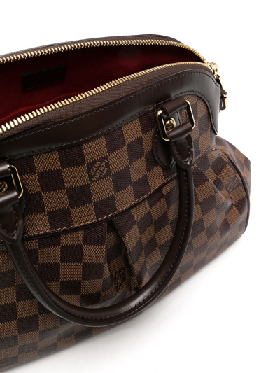 Louis Vuitton Trevi Handbag Damier PM Brown 2 Way Satchel