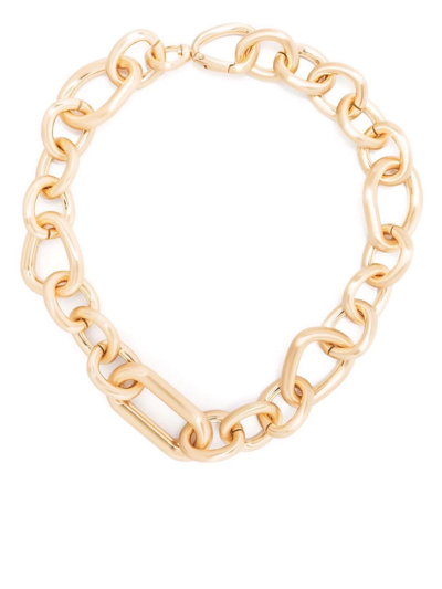 Shop Cult Gaia Reyes Curb Chain Necklace In Metallic