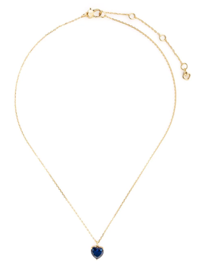 Shop Kate Spade My Love September Pendant Necklace In Gold
