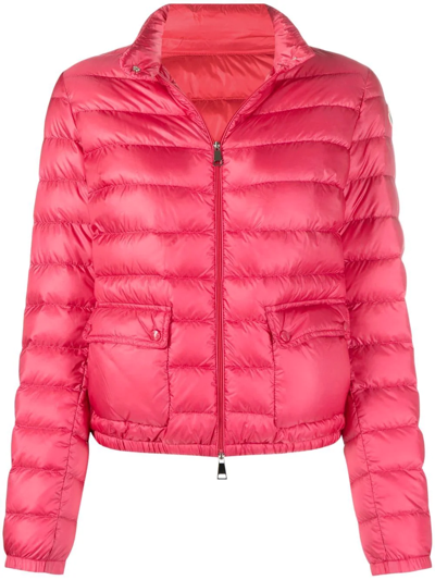 Moncler Lans Padded Jacket In Pink