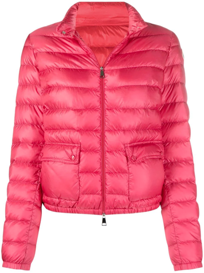 Shop Moncler Lans Padded Jacket In Pink