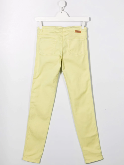 Shop Bonpoint Teen Skinny Jeans In Yellow