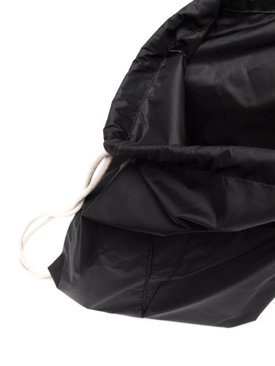 Shop Rick Owens X Champion Large Drawstring Backpack In Black