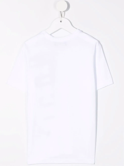 Shop Dsquared2 Logo-print Cotton T-shirt In White