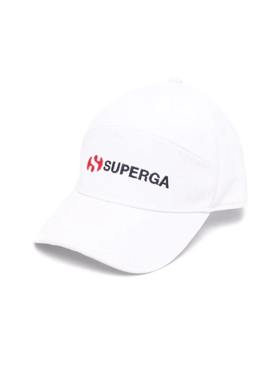 Shop Superga Embroidered-logo Cap In White