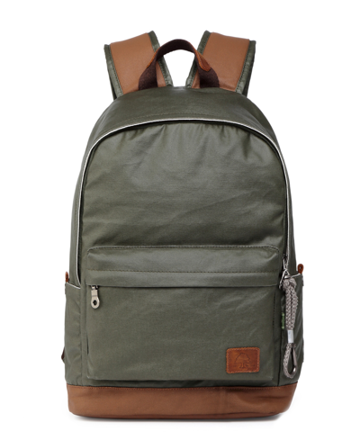 Shop Tsd Brand Urban Light Coated Canvas Backpack In Green