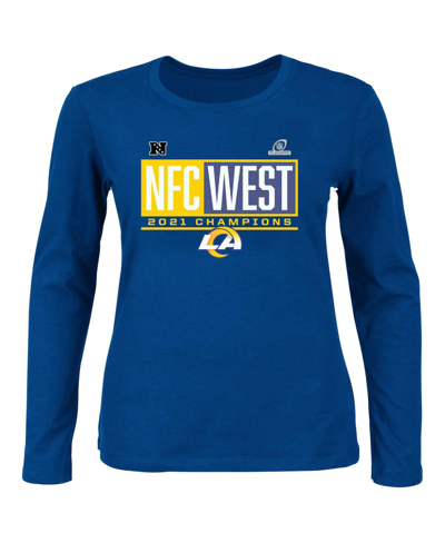 Fanatics Branded Royal Los Angeles Rams 2021 Nfc West Division Champions Plus Size Blocked Favorite  In Royal