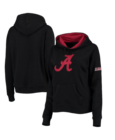 Stadium Athletic Black Alabama Crimson Tide Big Logo Pullover Hoodie In Black