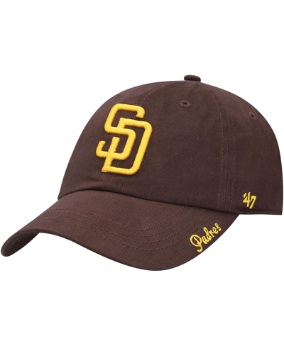 Shop 47 Brand Women's '47 Brown San Diego Padres Team Miata Clean Up Adjustable Hat