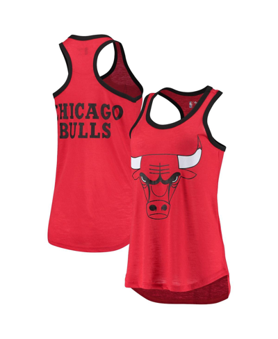 Shop G-iii 4her By Carl Banks Women's Red Chicago Bulls Showdown Burnout Tank Top
