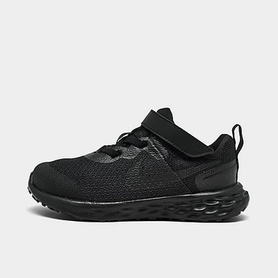 Shop Nike Kids' Toddler Revolution 6 Casual Shoes In Black/dark Smoke Grey/black