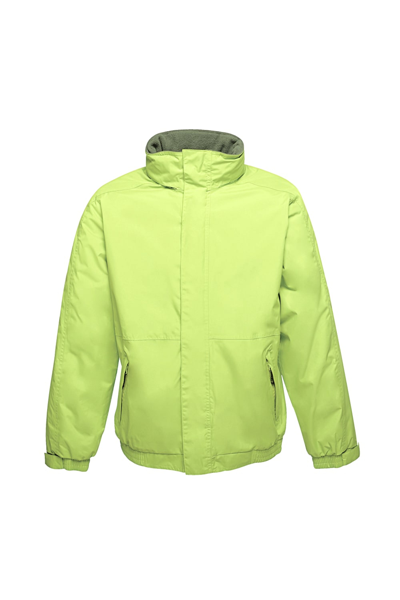 Shop Regatta Mens Dover Waterproof Windproof Jacket (key Lime/seal) In Green
