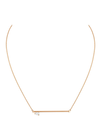 Shop Repossi Serti Sur Vide' Diamond Gold Necklace