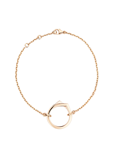 Shop Repossi Antifer' 18k Rose Gold Chain Bracelet