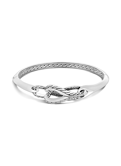 Shop John Hardy Classic Chain' Sterling Silver Chain Link Hinged Bangle