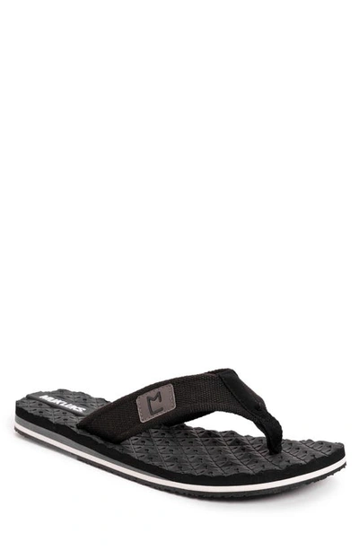 Shop Muk Luks Chill Out Flip-flop Sandal In Black