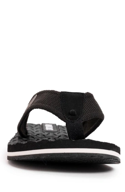 Shop Muk Luks Chill Out Flip-flop Sandal In Black