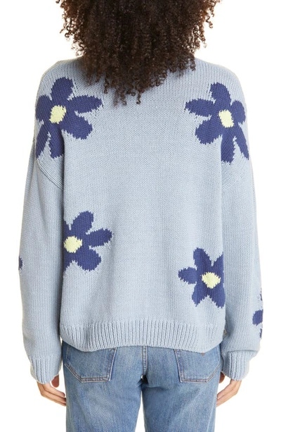 Rails Zoey Intarsia Flower Sweater In Blue | ModeSens
