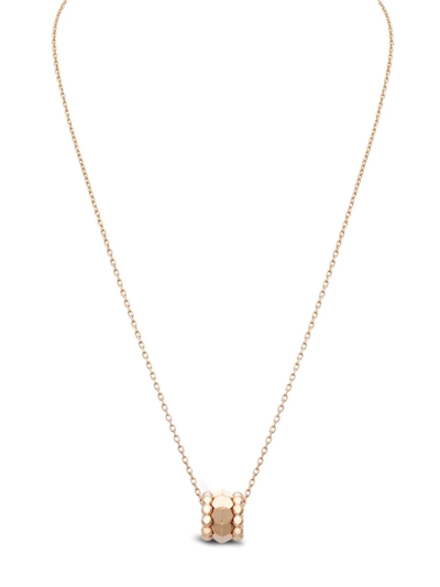 Pragnell 18kt Rose Gold Bohemia Three Row Peaked Polished Pendant Necklace In Gold