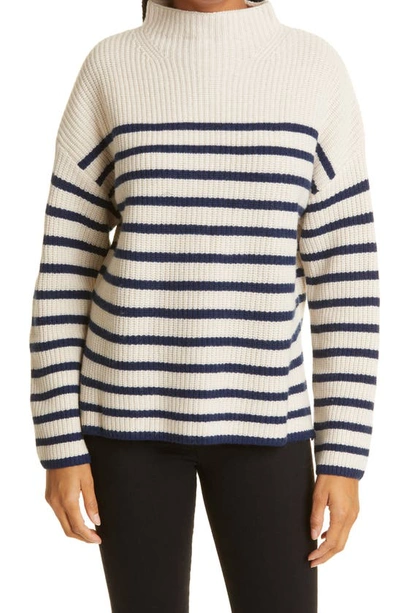 Shop Rails Claudia Stripe Sweater In Cream Navy Stripe