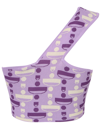 Shop Dodo Bar Or One-shoulder Top In Purple
