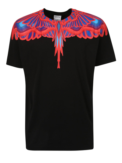 Shop Marcelo Burlon County Of Milan Marcelo Burlon T-shirt Curves Wings In Black