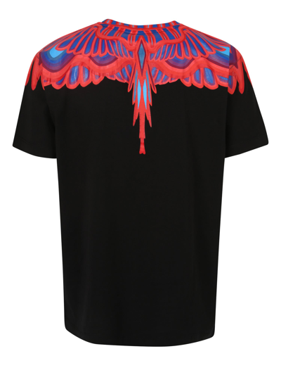 Shop Marcelo Burlon County Of Milan Marcelo Burlon T-shirt Curves Wings In Black