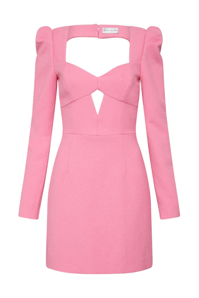 Shop Rebecca Vallance -  Jaclyn Long Sleeve Mini Dress Pink  - Size 14 In Candy Pink