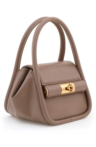 Shop Gu-de Love Leather Bag In Hazelnut Brown Olive Oil