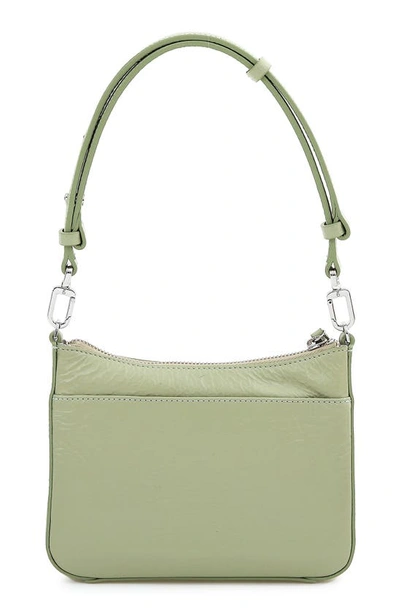 Shop Gu-de Gigi Leather Shoulder Bag In Sage Green