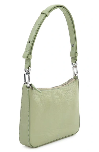 Shop Gu-de Gigi Leather Shoulder Bag In Sage Green