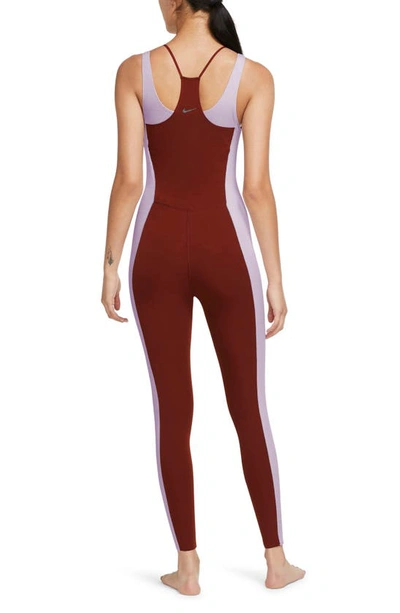 Nike Yoga Dri-fit Luxe Jumpsuit In Brown | ModeSens