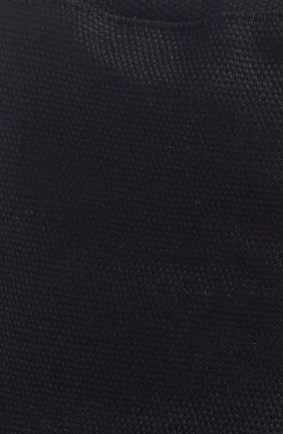 Lack Of Color Wave Patch-pocket Cotton-towelling Bucket Hat In Black