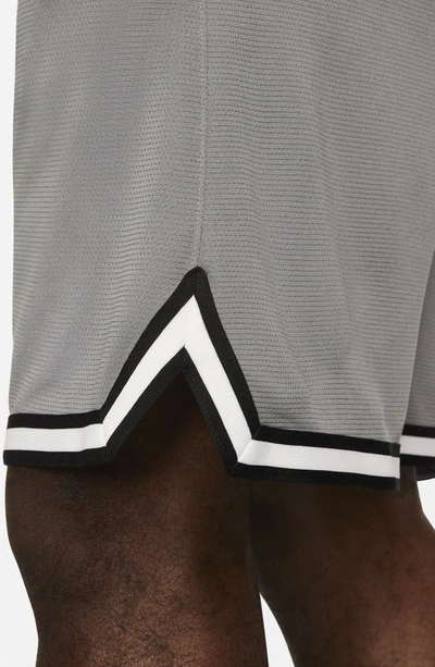 Shop Nike Dri-fit Dna Mesh Shorts In Cool Grey/ Black