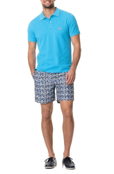 Shop Rodd & Gunn 'the Gunn' Piqué Sports Fit Cotton Polo In Maui Blue